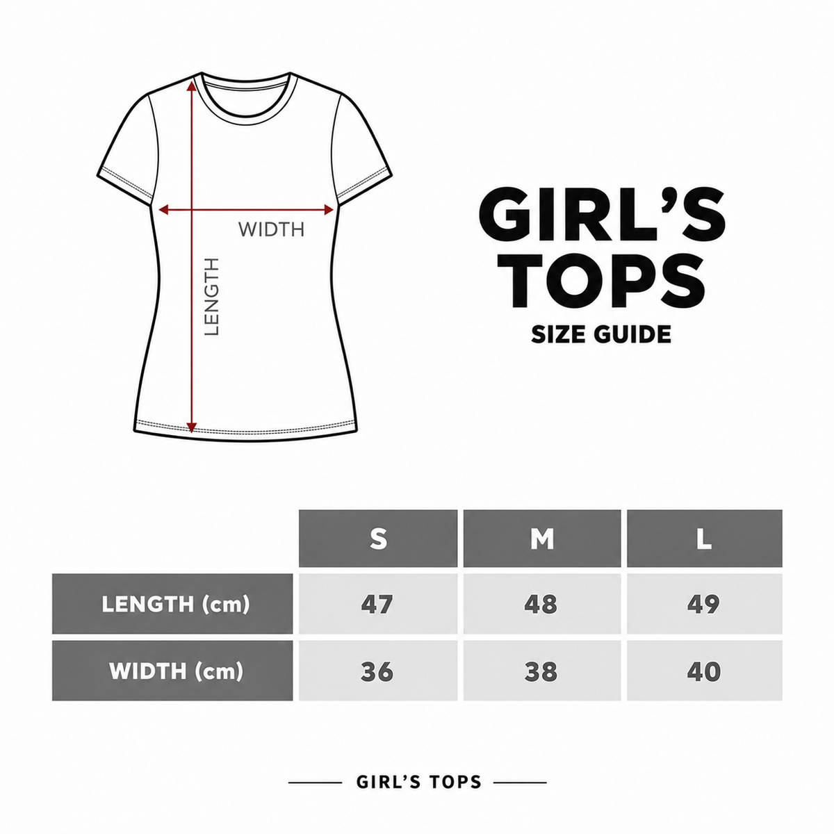 BABY AI size guide